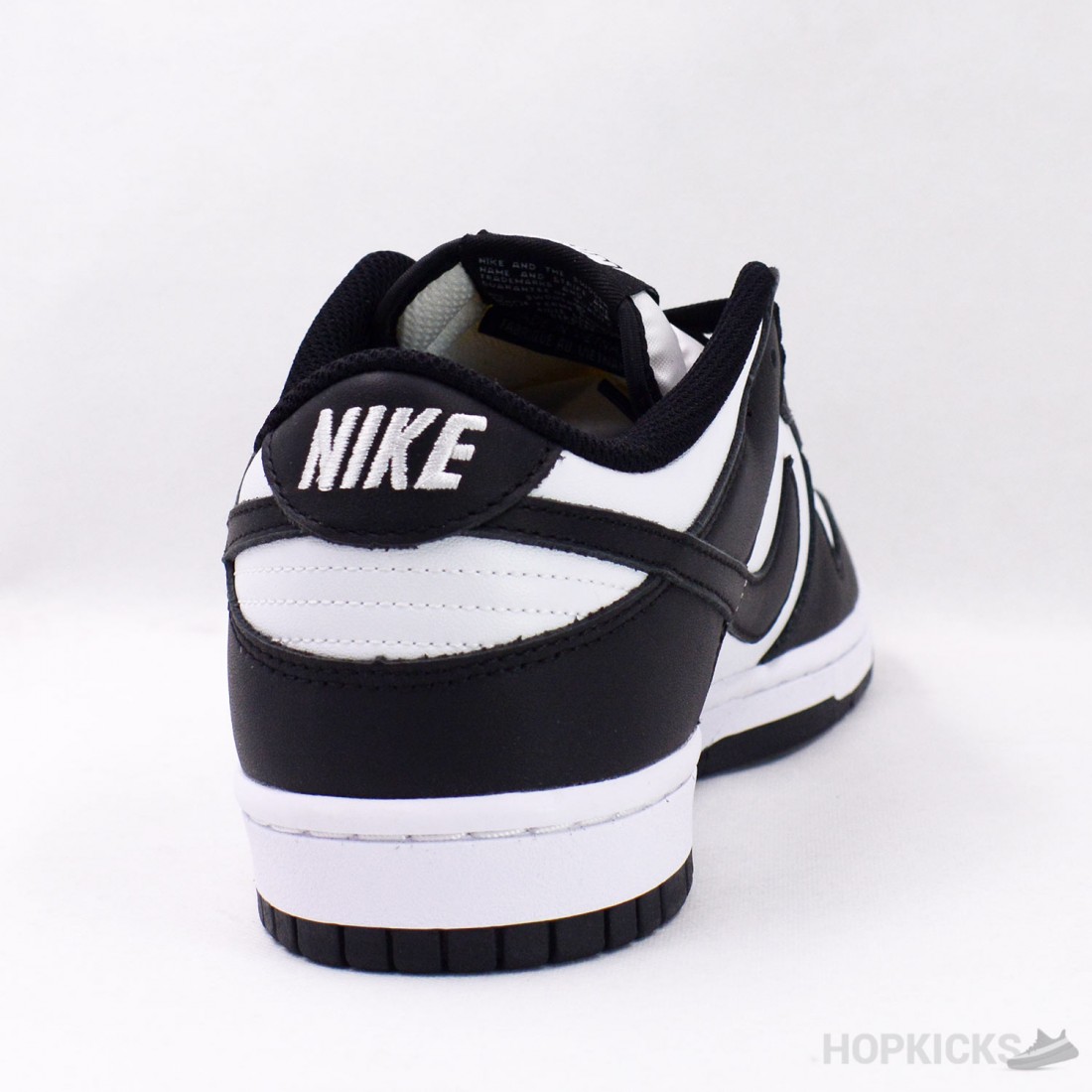 dunk low black white price